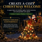 Santa Sleigh Solar Garden Light
