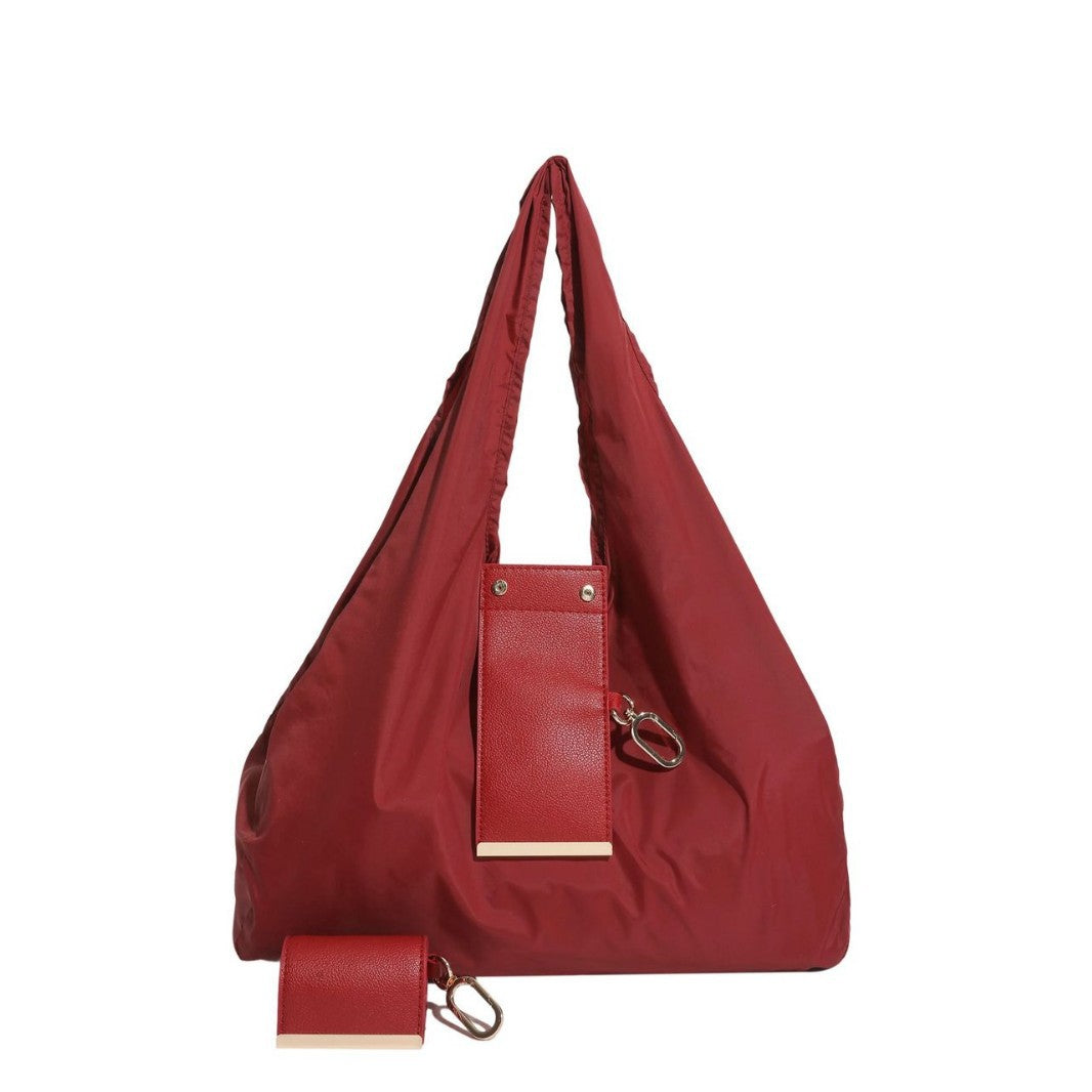 Foldaway Shopping Bag with Keychain Pouch