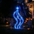 Blue Glowing Ghost Garden Lantern