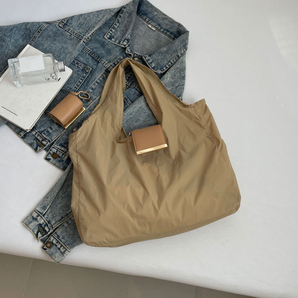 Foldaway Shopping Bag with Keychain Pouch