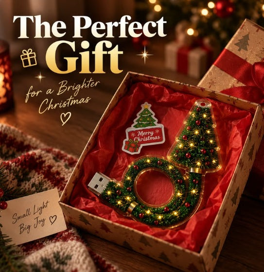 USB-Powered Christmas Tree Projection Light