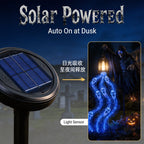 Blue Glowing Ghost Garden Lantern