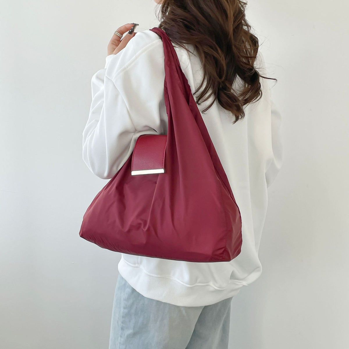 Foldaway Shopping Bag with Keychain Pouch